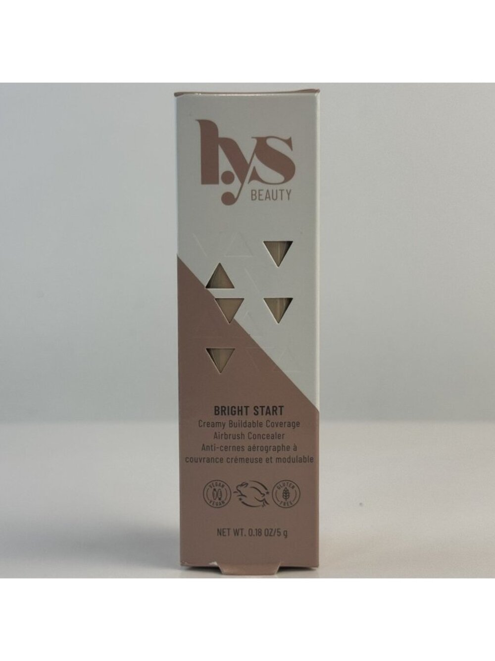 LYS Beauty Bright Start Airbrush Concealer LN6 Light Nude Creamy Buildable NEW